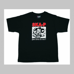 SKA-P   čierne detské tričko 100%bavlna Fruit of The Loom